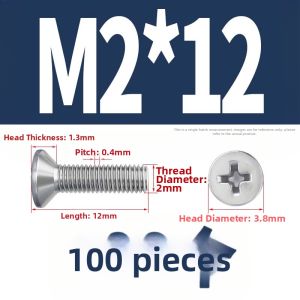 BAIRUITE | Stainless Steel 316 Flat Head Cross Screws