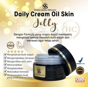 SS SKIN Daily Cream Oil Skin | AC Jelly | Jelly Totol jerawat | Jelly Ajaib | by Shella Saukia Skin
