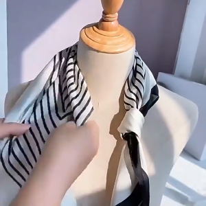 Thin Imitation Silk Scarf: Neck Protection & Decor for Spring/Autumn Shirts/Outfits