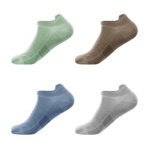 Beneunder | ถุงเท้ากีฬาผ้าฝ้ายสีพื้นสำหรับผู้ชาย ถุงเท้าเรือแบบบาง ไม่หลุดรู ระบายอากาศได้ดี ดูดซับเหงื่อ ป้องกันแบคทีเรีย ถุงเท้าสั้น