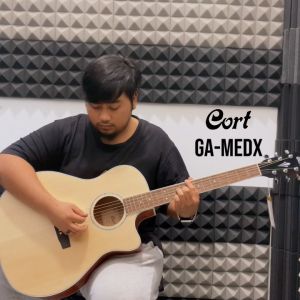 Cort GA-MEDX Grand Regal Series  41inch Semi Acoustic Electric Guitar with Pick Up