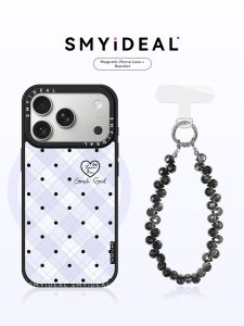 Smyideal | Unique Purple Grid Dot iPhone Case Protective and Stylish