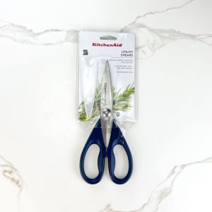 KitchenAid Authentic Utility Kitchen Shears/Scissors with Protective Sheath (Black Gray Aqua Sky Dark Blue and Red)