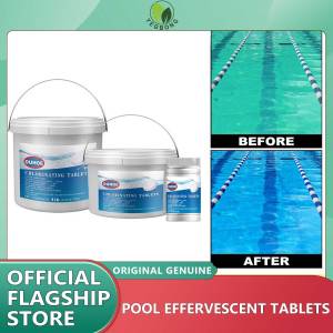 OUHOE Swimming Pool Effervescent Tablets Multifunctional Pool Cleaning Stains Efficient Removal of Stains Effervescent Tablet Pool Cleaning Effervescent Chlorine Tablet Multifunctional Effervescent Tablets Spray Cleaner Home Cleaning Dropship