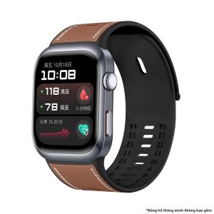 Dây Đeo Bằng Da + Silicon Chống Nước Thoải Mái Cho Huawei Watch D2 Dây Đeo Có Thể Điều Chỉnh Nhanh Chóng Cho Huawei Watch D2