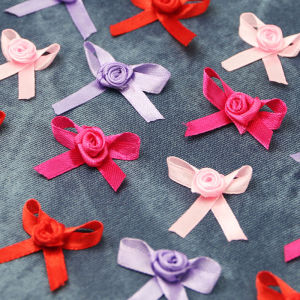 (50 mảnh / túi) 35x4cm màu hồng tay làm một mặt polyester nhuộm cung Giáng sinh quà tặng bao bì phụ kiện tóc quần áo phù hợp
