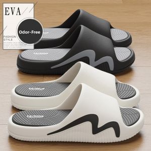 Mens Summer Outdoor Wearable Slippers Indoor Home Thick Bottom Wear Resistant EVA Clog Shoes Casual Style Daily Leisure
