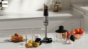 ROUNY 6-in-1 Multi-Purpose Immersion Hand Blender Electric Hand Held Stick Blender Stainless Steel BladesHome & KitchenMAX 1500W