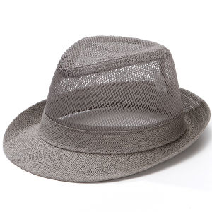 Casual Summer Hat for Middle-aged and Elderly Men Breathable Sun Protection Outdoor Leisure Net Yarn Dad Hat Wide Eaves
