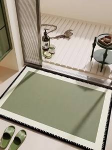 Vintage Green Bathroom Mat Anti-slip Absorbent