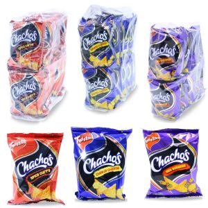 CHACHOS [ 10pcs X 70G Chachos - Bbq Bonanza / Cheesy Cheese / Spicy Curry ]