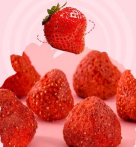 Freeze dried strawberry crispy strawberry flavor sour sweet fruit Strawberry dry bag 100g 250g 草莓干