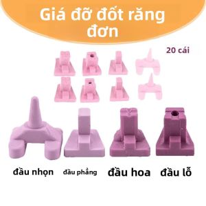 20 Chiếc Đế Nung Sứ Nha Khoa Màu Hồng Dùng Cho Khay Nung Mão Sứ Đơn Dụng Cụ Nha Khoa Thiết Bị Cần Thiết Cho Phòng Nha