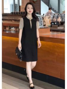 plus Size Womens Summer New Loose Personality Small Figure Strap Dress Set Fat MM Belly Covering Slimming Two Piece Set