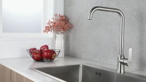 MCPRO Plus SUS304 Stainless Steel Kitchen Extra Big Faucet L SHAPE PILLAR SINK TAP (SS688)