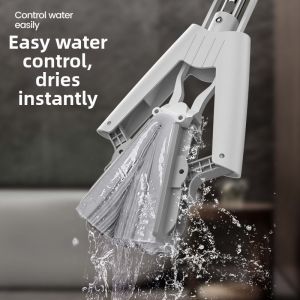 ZHUOLESHI | Lazy House Cleaning Mop with Roll for Absorbing and Squeezing Water