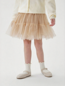 Marc&Janie | Sweet Ear Flap Tulle Skirt Autumn New