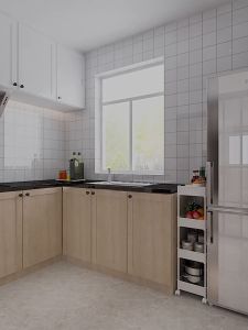 IKEAA ชั้นวางของในห้องน้ำ ชั้นวางของเอนกประสงค์ พลาสติกแข็งแรง มีล้อเลื่อน พร้อมตะขอ