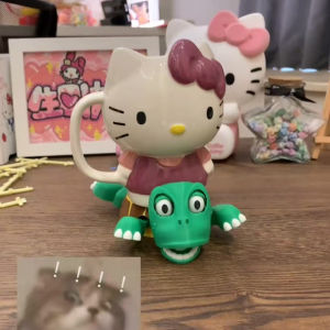 IN STOCK>乌龟杯垫Turtle coaster staring turtle startled cute funny stress relief toy瞪眼乌龟一惊一乍可爱趣味搞怪解压玩具