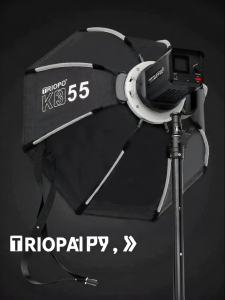 TRIOPO | Quick Assembly Octagonal Softbox Soft Light Box with Bowens Mount Portable Striped and Square Shaped Mini