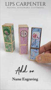 Lips Carpenter [Custom Lipstick] Classic Chinese Fan 3.8g - Personalised Gift Birthday Gift Bridesmaid Gift