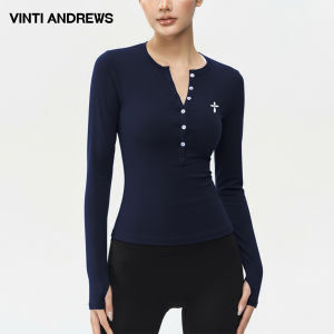 Slimming Henry Collar Long Sleeve Yoga Shirt Women