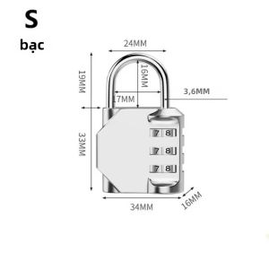 4 Chữ Số Mật Khẩu Ổ Khóa Chống Chịu Thời Tiết Hợp Kim Kẽm Ngoài Trời Khóa Cơ Khí Cho Trường Học Tập Gym Tủ Khóa/ Hàng Rào Khóa Cài An Ninh