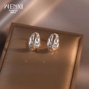 WENXI | Bông Tai Bạc Sang Trọng Độc Đáo Phù Hợp Với Mọi Trang Phục