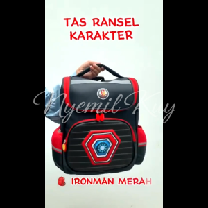 Tas Anak Laki-laki GRATIS Kotak Pensil Timbul 6D Karakter LED Lampu - Tas Sekolah Import Kualitas Premium FREE Pencil Box - Tas Ransel Sekolah Cowok