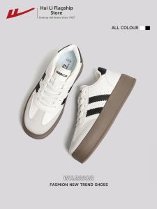 Warrior | Thick Sole Casual White Sneakers 2026 New Style