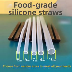 Jiaxun | BPA Free Silicone Drinking Straw with Gravity Ball Design for Kids Cups Reusable