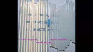 11mm Diameter 11mm Clear Hot Glue Stick 11mm Hot Glue Sticks High Duty / Gun for 80W hot glue refill use for create crafts or glue or stick paper cardboard box or use for hot glue art make jewellery jewelry artifcial flower crafts craft