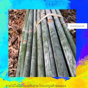 ไม้ไผ่จักสานป้องยาว80-100ซม 2ป้อง