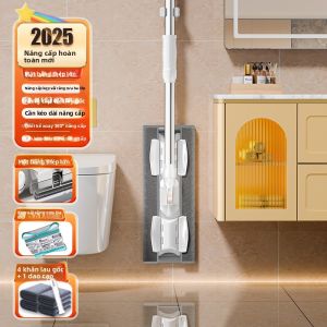 Joybos | Chổi Lau Sàn Gỗ Kiểu Ẩm và Khô Dễ Gắn