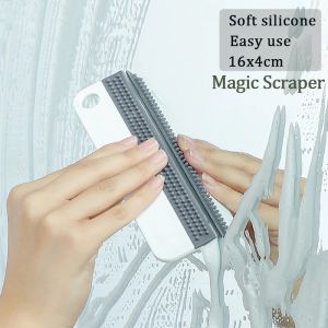 Portable Soft Silicone Squeegee Water Wiper Scraper for Window Mirror Car Kitchen Bathroom Glass Cleaning