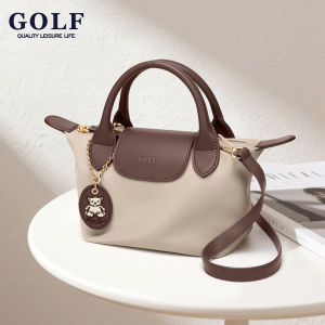 Golf Chất Lượng Giản Dị Đa Năng Phụ Nữ Của Túi đeo chéo túi xách Thời Trang Túi đeo vai một bên phong cách mới Túi xách bé Mini Nylon Tote Túi Apricot Màu Đen