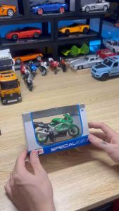 Mô Hình Mô Tô Kim Loại 1/18 KAWASAKI NINJA ZX9R Maisto Dùng Để Trưng Bày Bàn Làm Việc Làm Đồ Chơi Trẻ Em