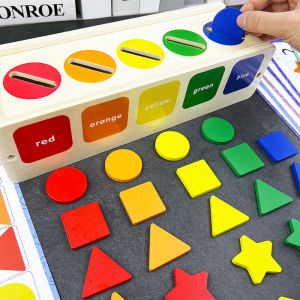 Montessori Teaching Aids Baby Geometric Shape Classification Box Cognitive Pairing Color Recognition Early Education Puzzle Area Small Class Toys