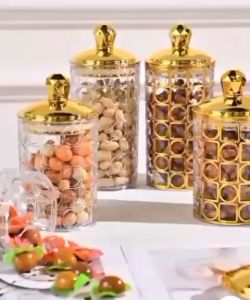 Toples Tempat Penyimpanan Makanan SImpan Snack Kue Camilan One Set 3pcs Botol Aesthetic Tersedia 8 Varian Warna Box Kemasan Mewah Dan Cantik