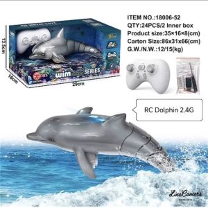 Đồ chơi cá mập điều khiển từ xa dưới nước RC 2.4G cho bé chống thấm nước