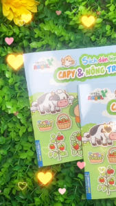 Sách - Sách Dán Hình Capy (tặng kèm 2 phòng sticker 3D)