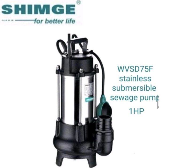 Shimge Stainless Submersible Sewage Pump Wvsd75f 1hp Lazada Ph