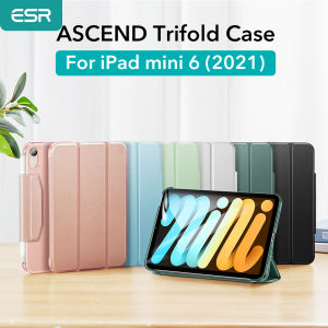 new ESR for iPad mini 6 2021 Case Trifold Cover for iPad mini 2021 Case Smart Cover Pencil Clasp Magnetic Stand for iPad mini 6 Case