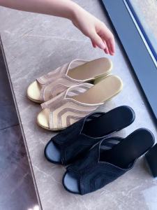 Size 35-40 Womens Roman Coarse Heel Sandals Casual School Student High Heels Shoes Fashion Beach Slippers