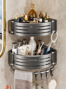SHENFAN | Wall Corner Mounted Easy Install Storage Shelf
