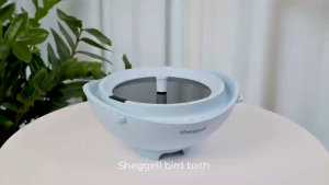 Sheggell Bird Bath Fountain 2L Live Water Circulation Birds Shower Drinking Bowl for Pet Parrots Lovebirds Burung Nuri