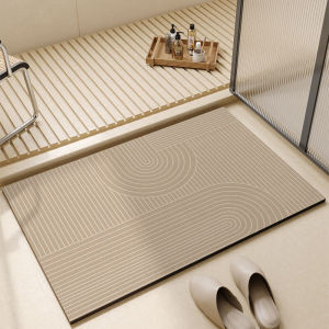 Bathroom Rugs Quick Dry Diatomite Bathroom Mat Shower Rug Super Absorbent Anti Slip Mat
