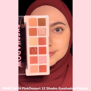 PINKFLASH PinkDessert 12 Shades Eyeshadow Palette kosmetik alis High Pigment And Smooth Powder
