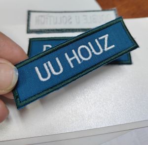 New Arrival Scout Name Tag with Embroidered Patch Fit for Clothing Accessories Size 85mm x 25mm