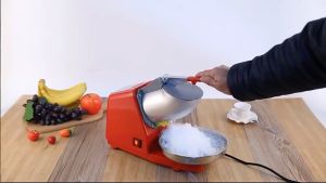 【Double blade】 Heavy Duty Ice Crusher Snow Shaved Ice Milk Tea Shop Family Restaurant High Power Ice Crusher for halo halo